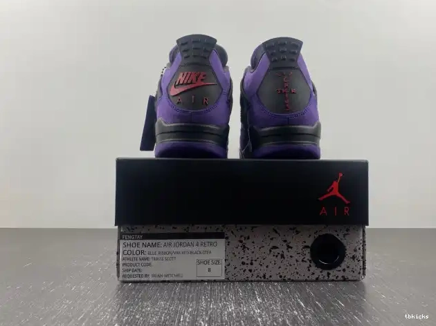 Reps TB Travis x Purple Air Suede Scott Jordan 4 0510